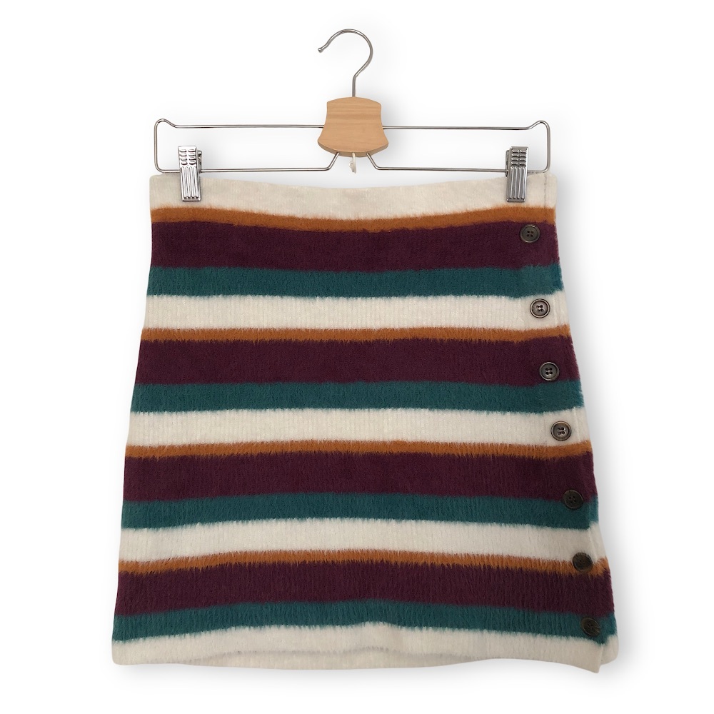 Free People Striped Mini Skirt